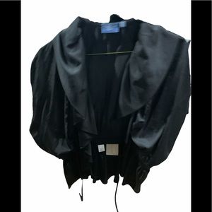 Vera Wang Black Tie Dressy Top XL